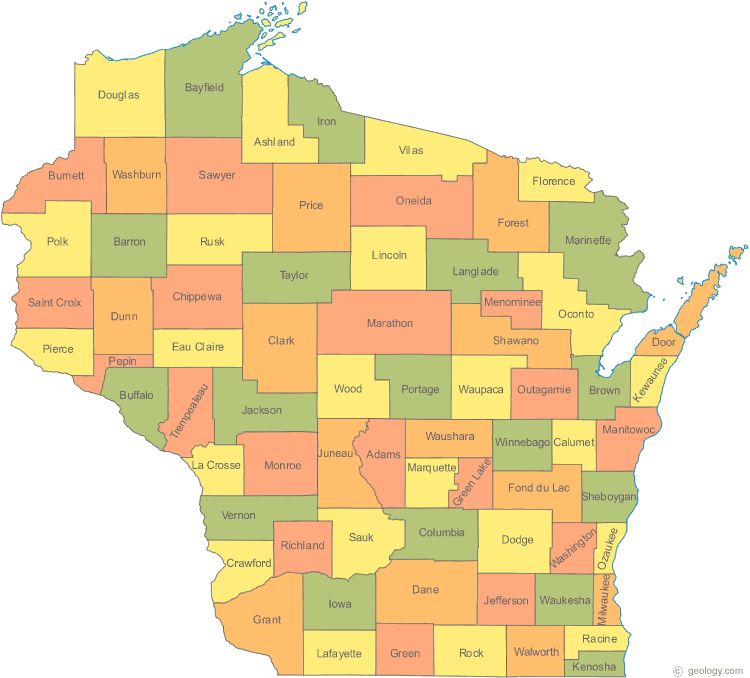 Map of Wisconsin