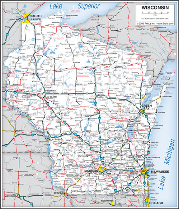 Wisconsin Political Map