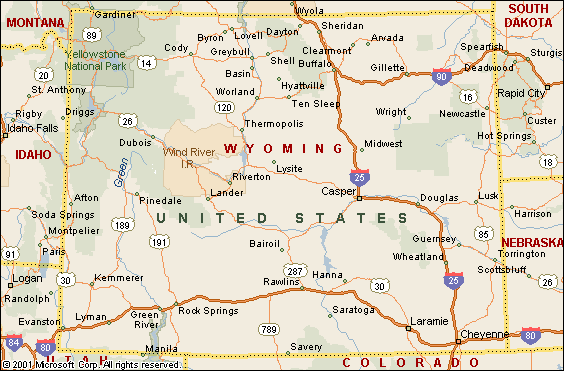 Wyoming Maps US