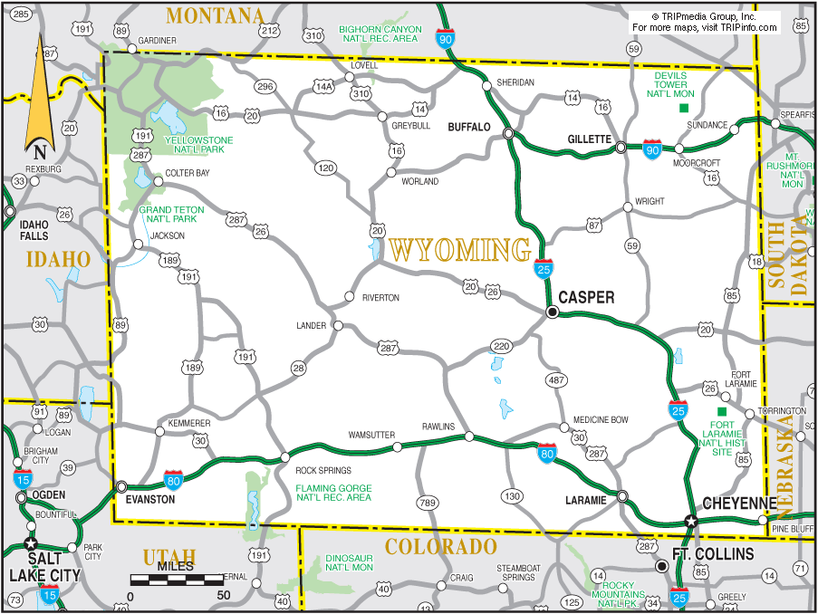 Map Of Casper Wyoming