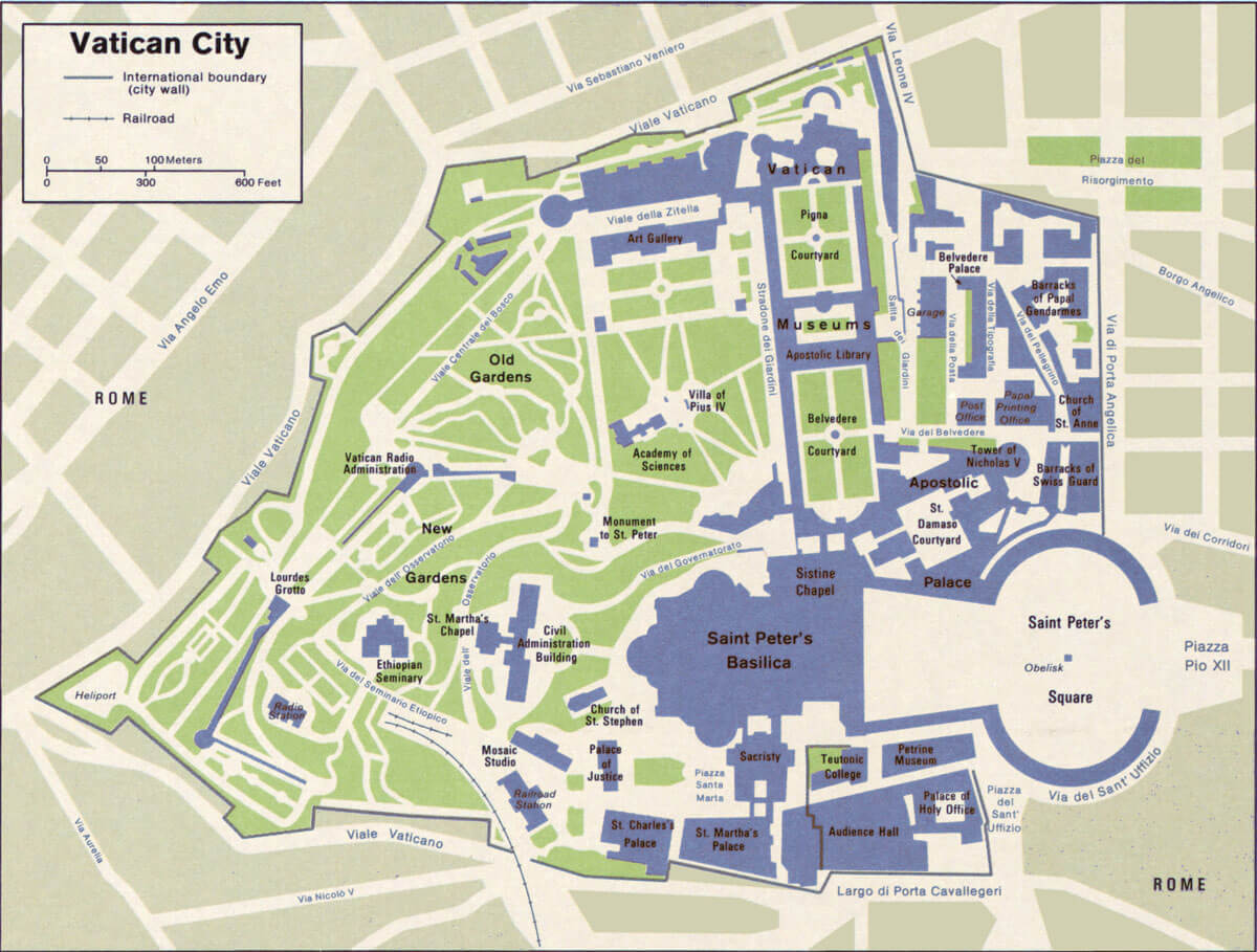 Vatican City map