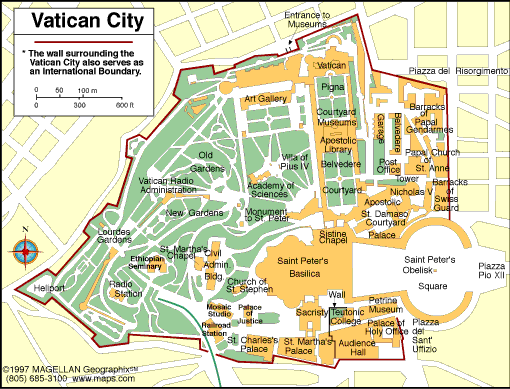 map of Vatican City
