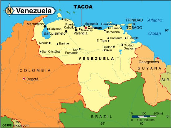 Venezuela Country Map