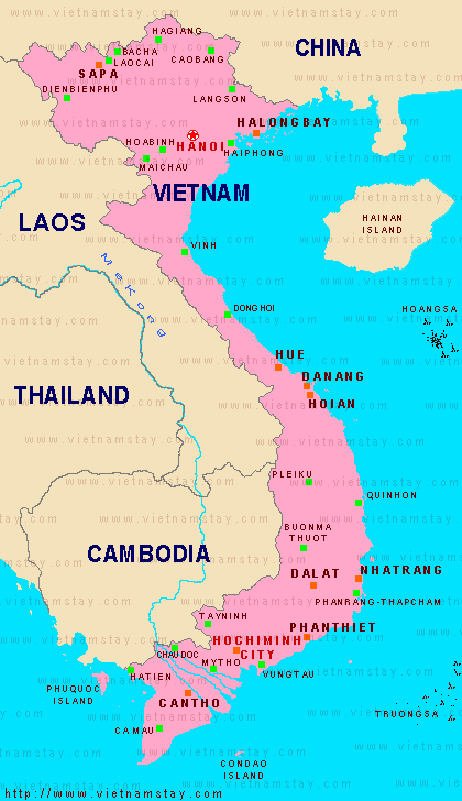 Vietnam Map  HD Political Map of Vietnam to Free Download