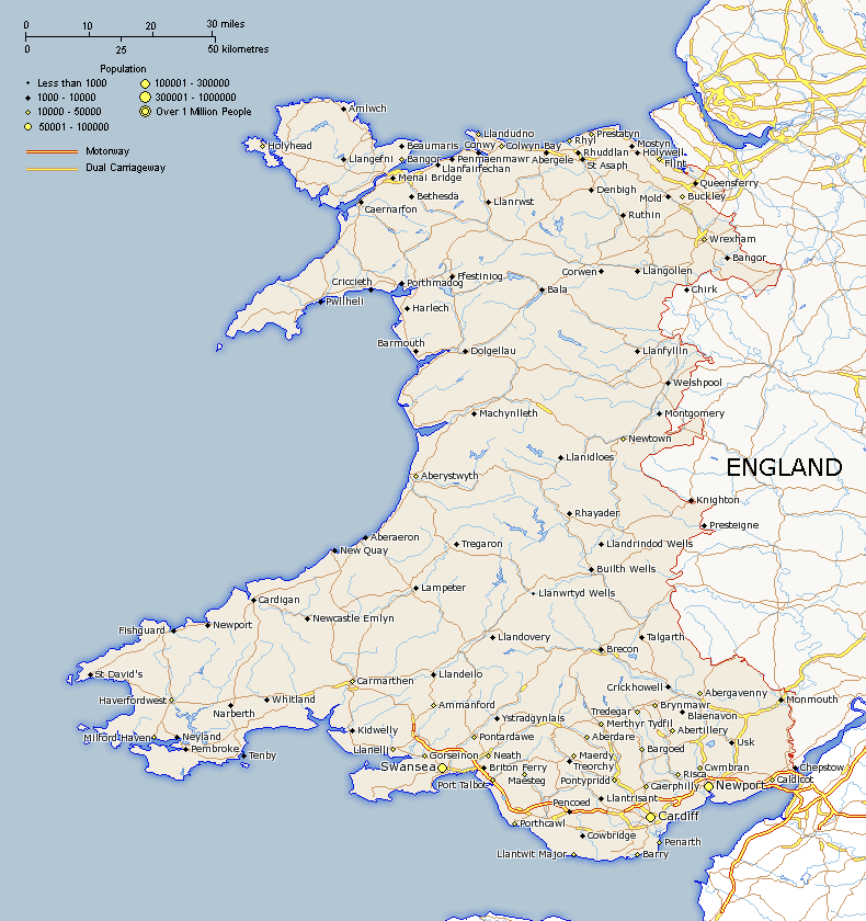 Wales Map