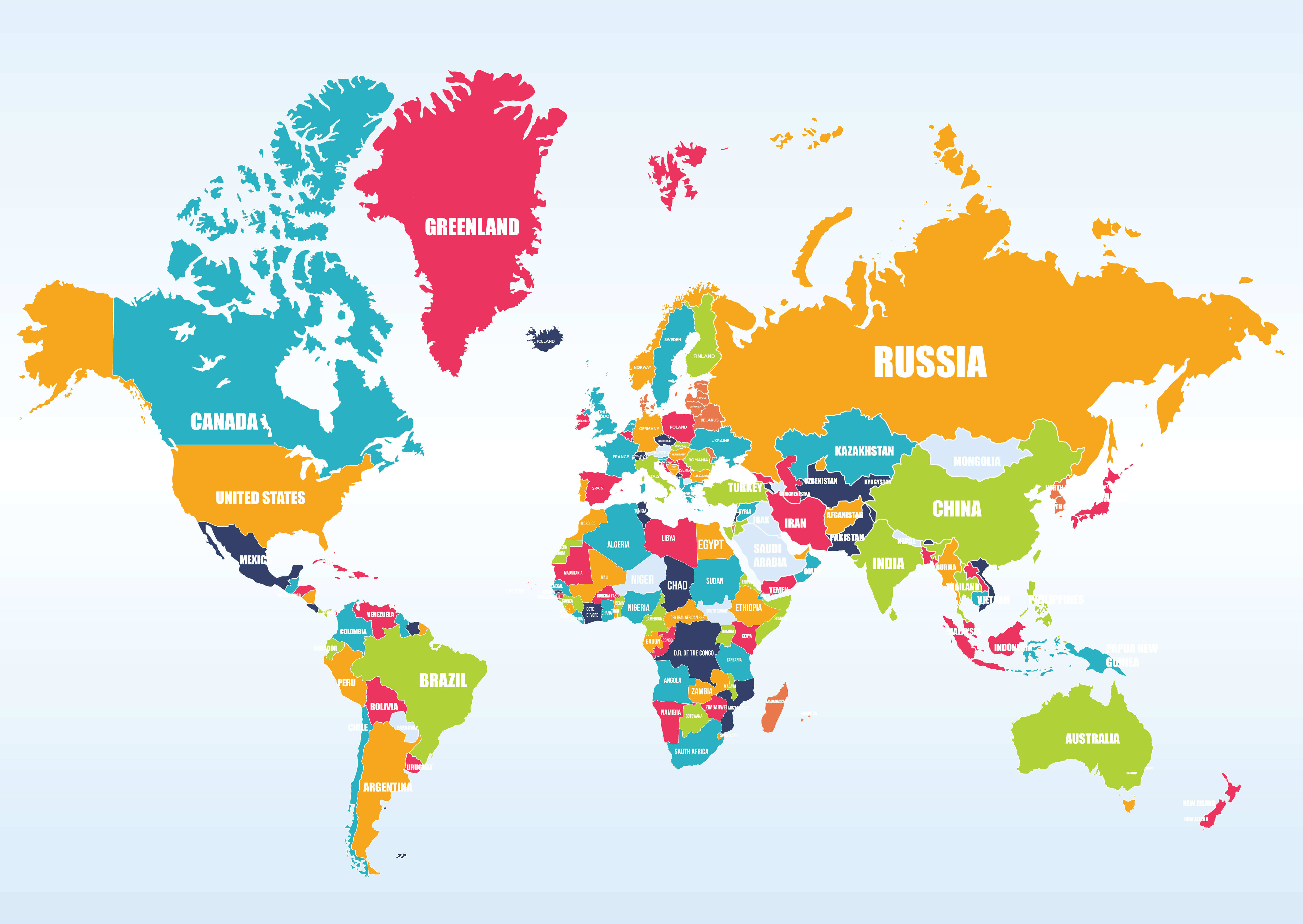 World Maps with Countries