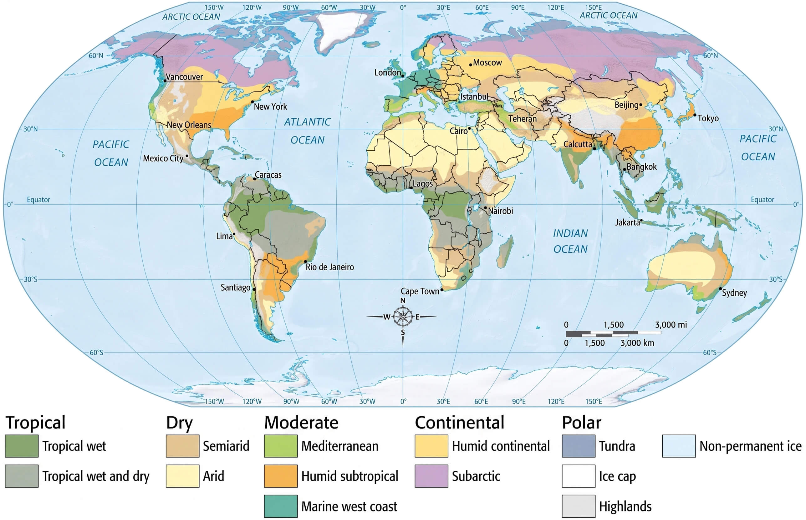 Climate Zones Of World Map