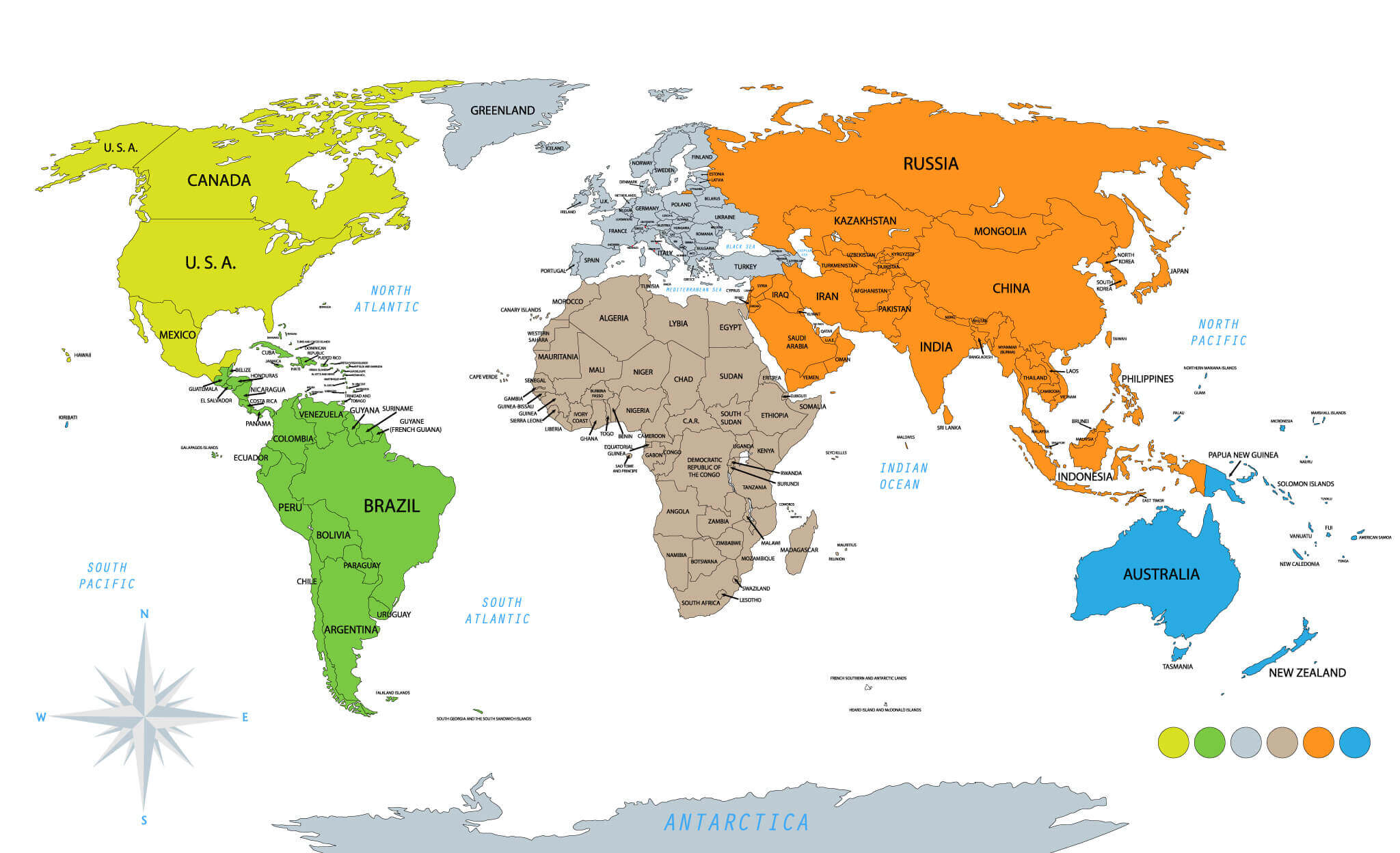 World Continent Maps World Continent Maps