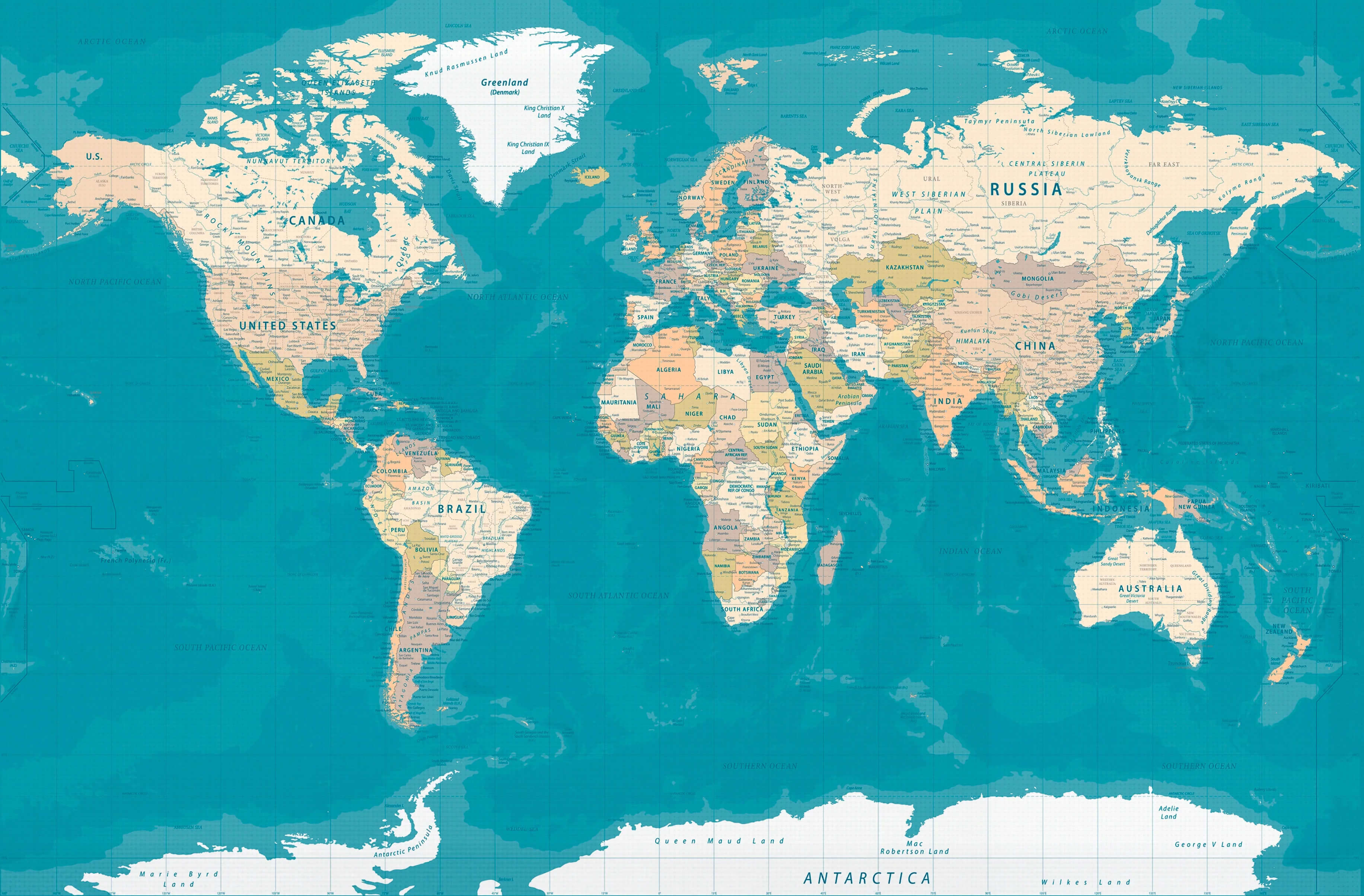 World detailed map