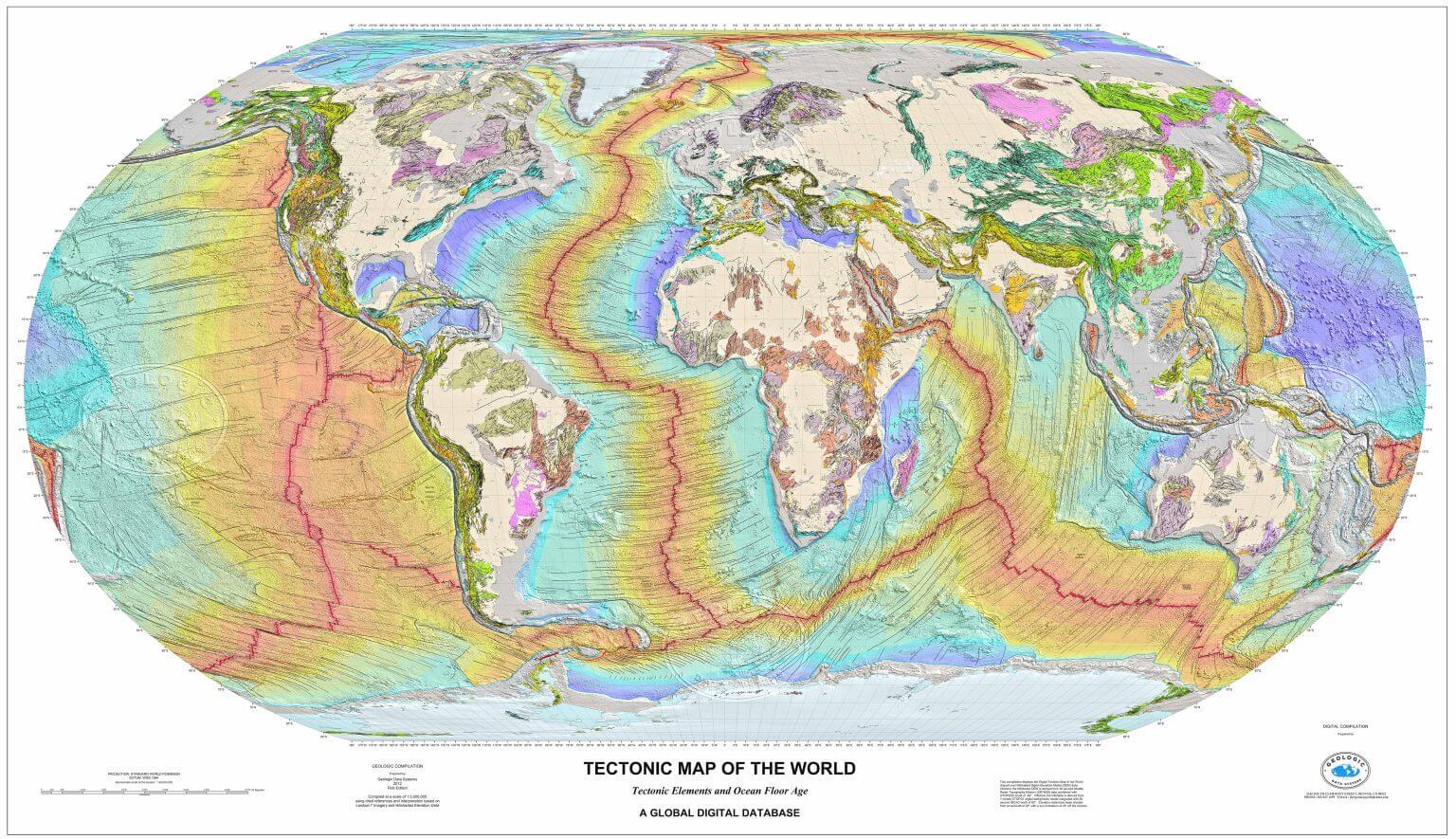 Download World tectonic Earthquake map