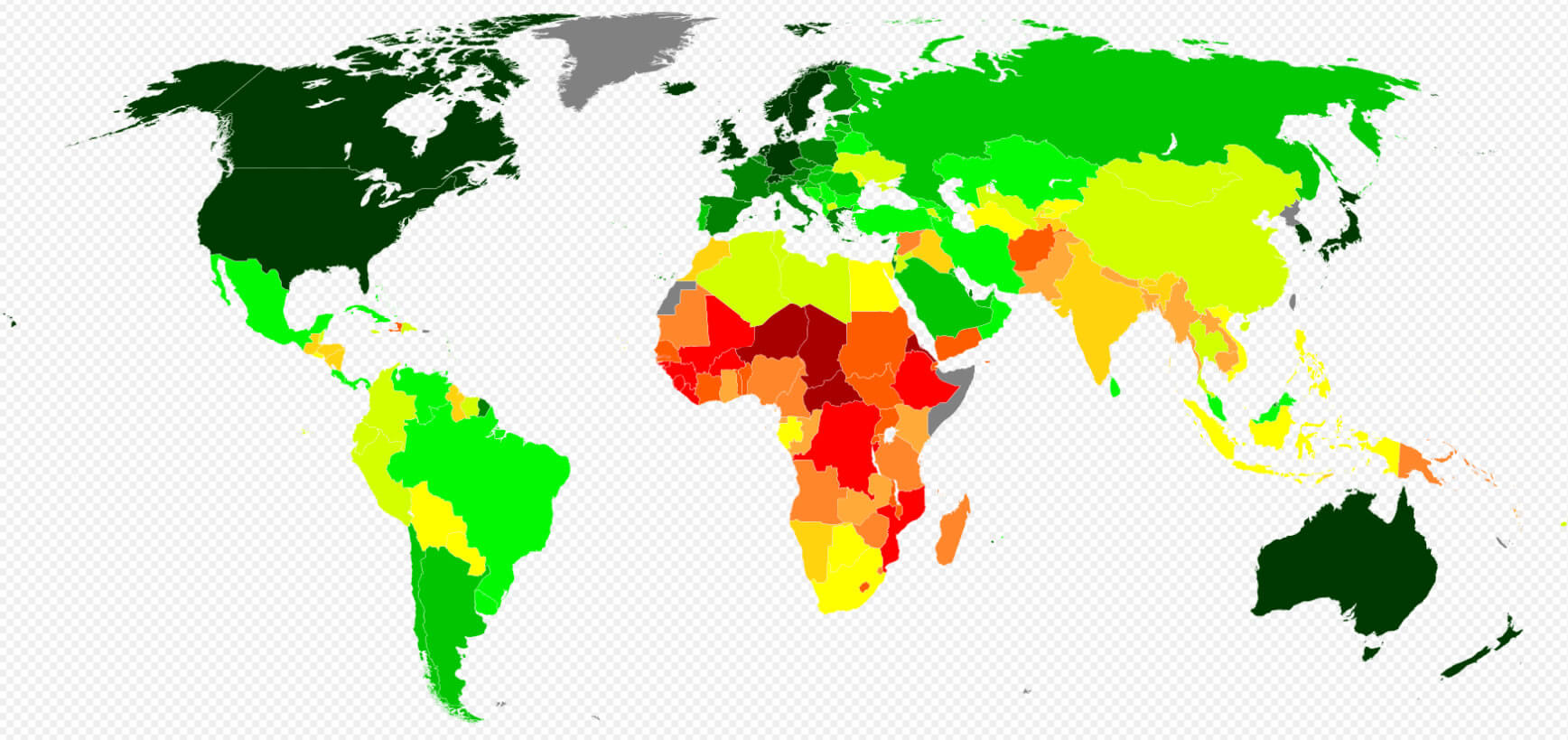 Download World united nations human development map
