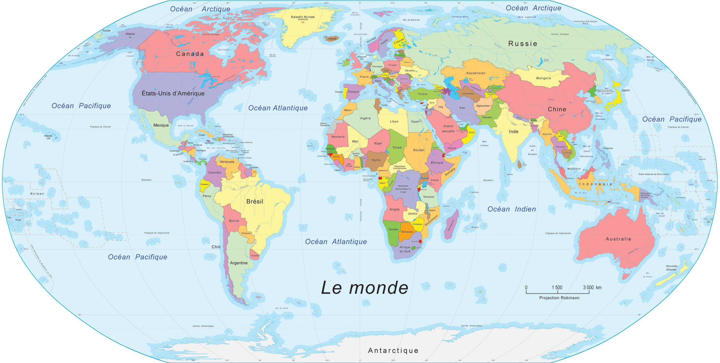 Geographical World Map