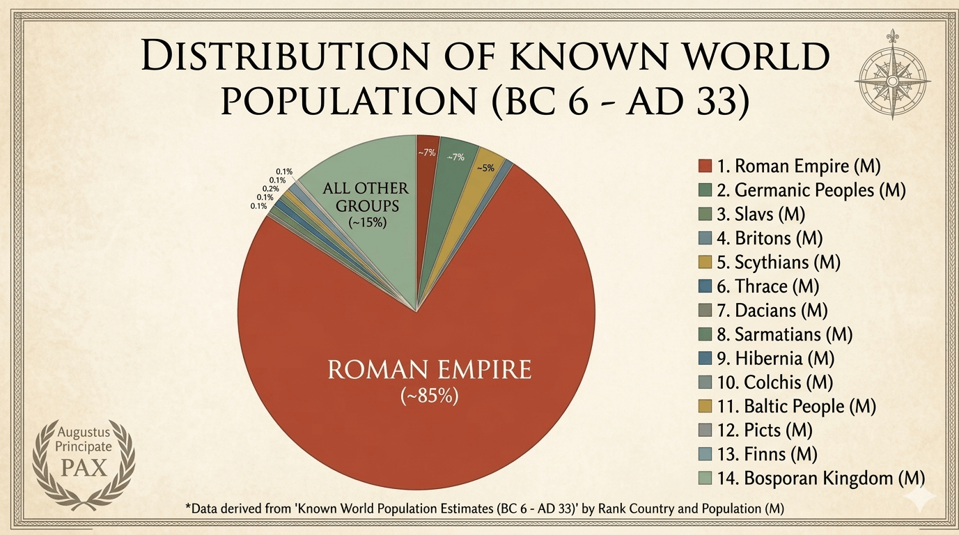 World population BC 6 - AD 33 by Chart