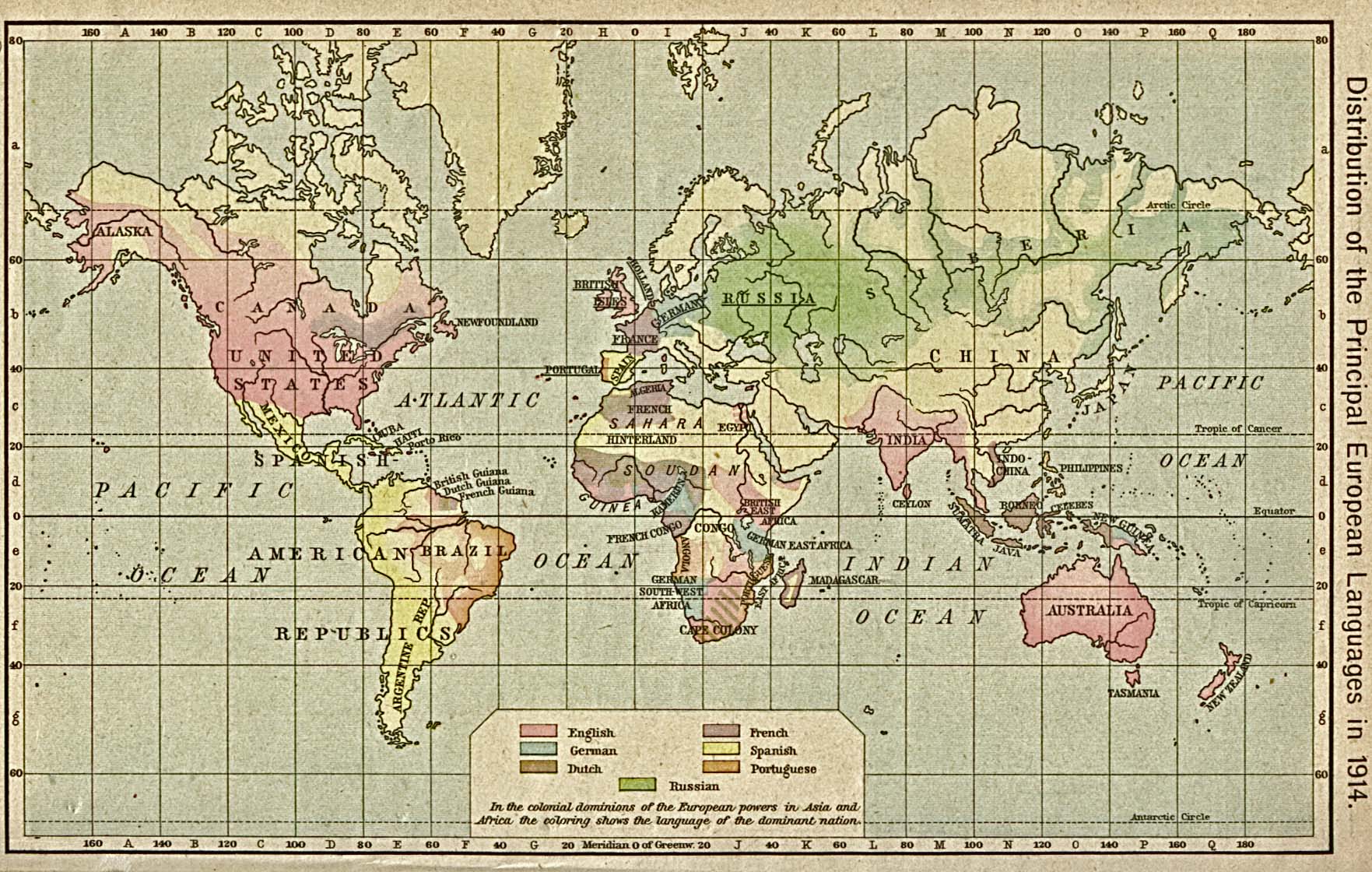 world languages map1914
