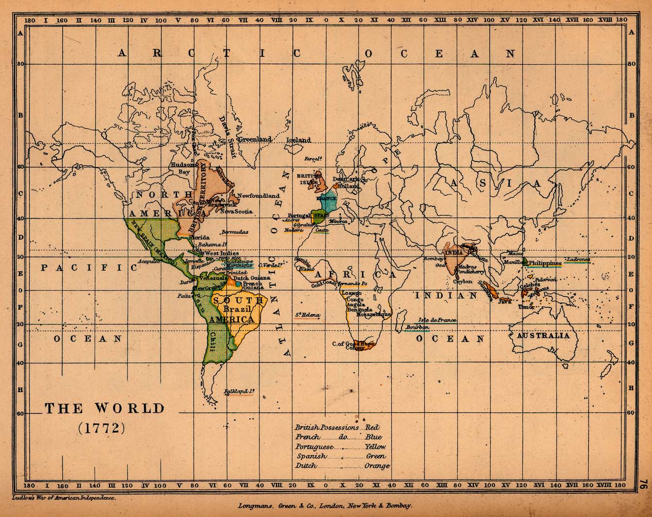 world map 1772