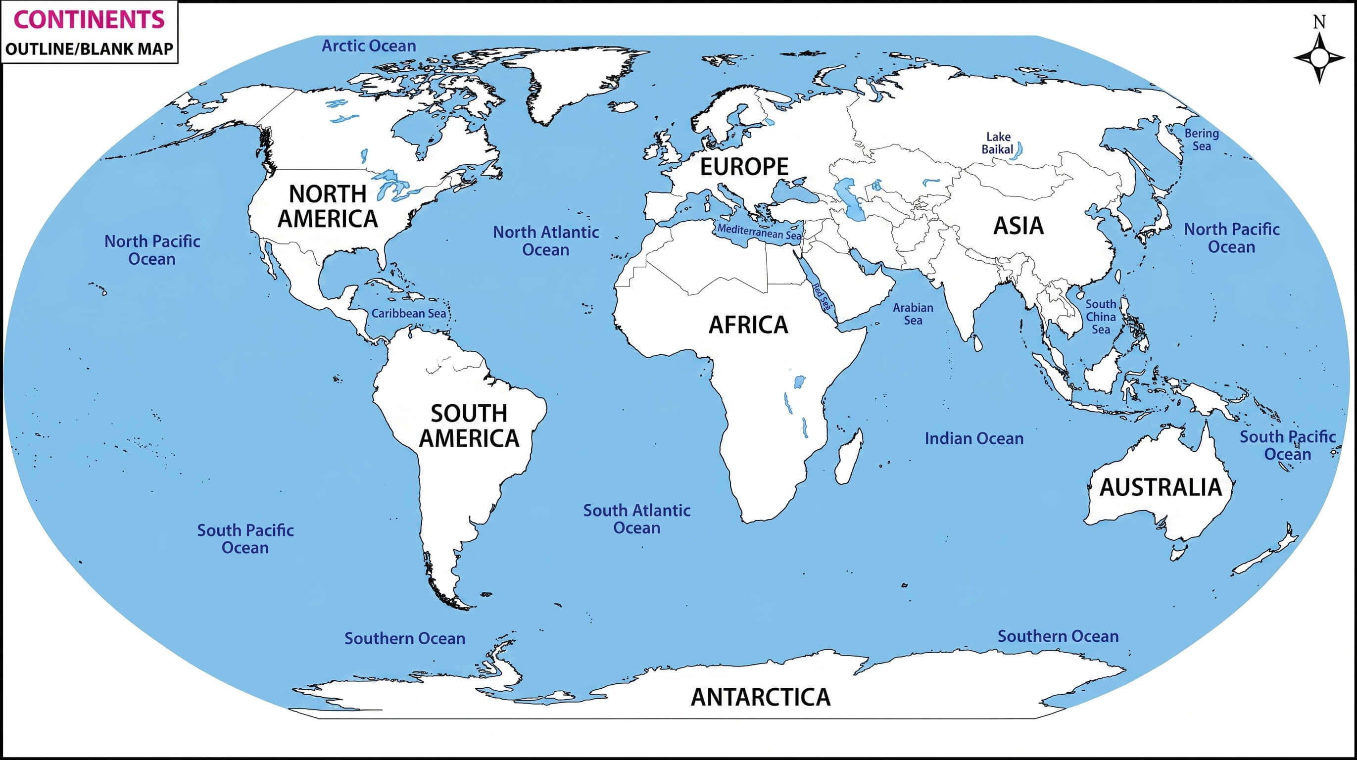 Clean World outline reference map