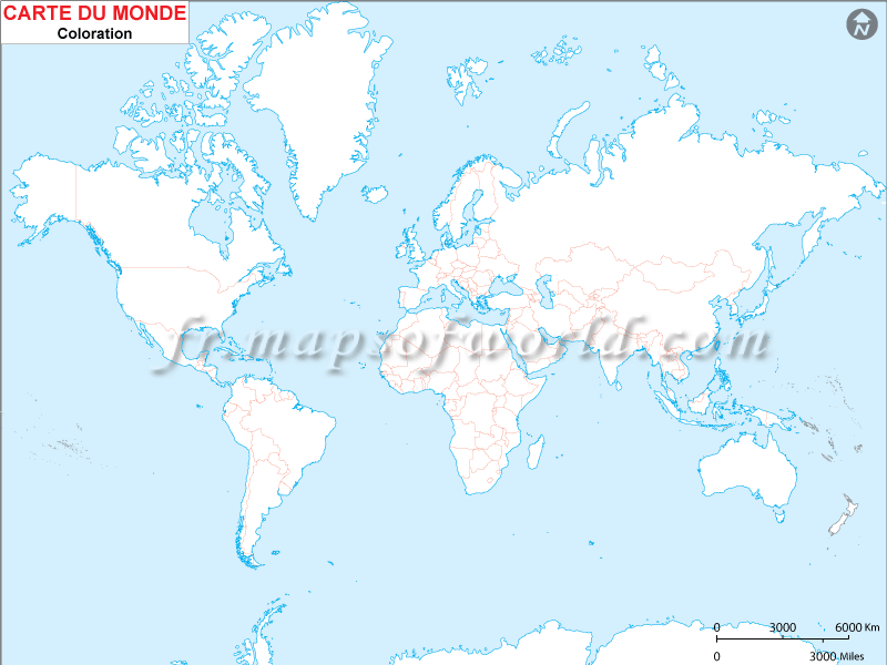 Outline Map of the World