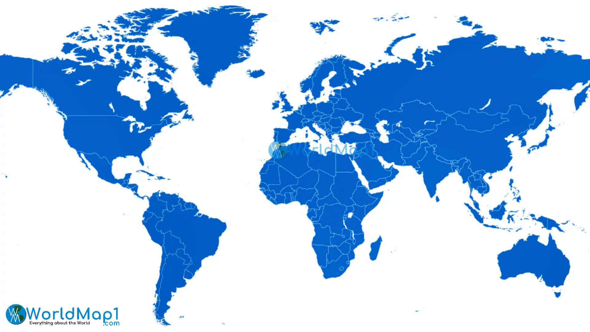 World printable blank map