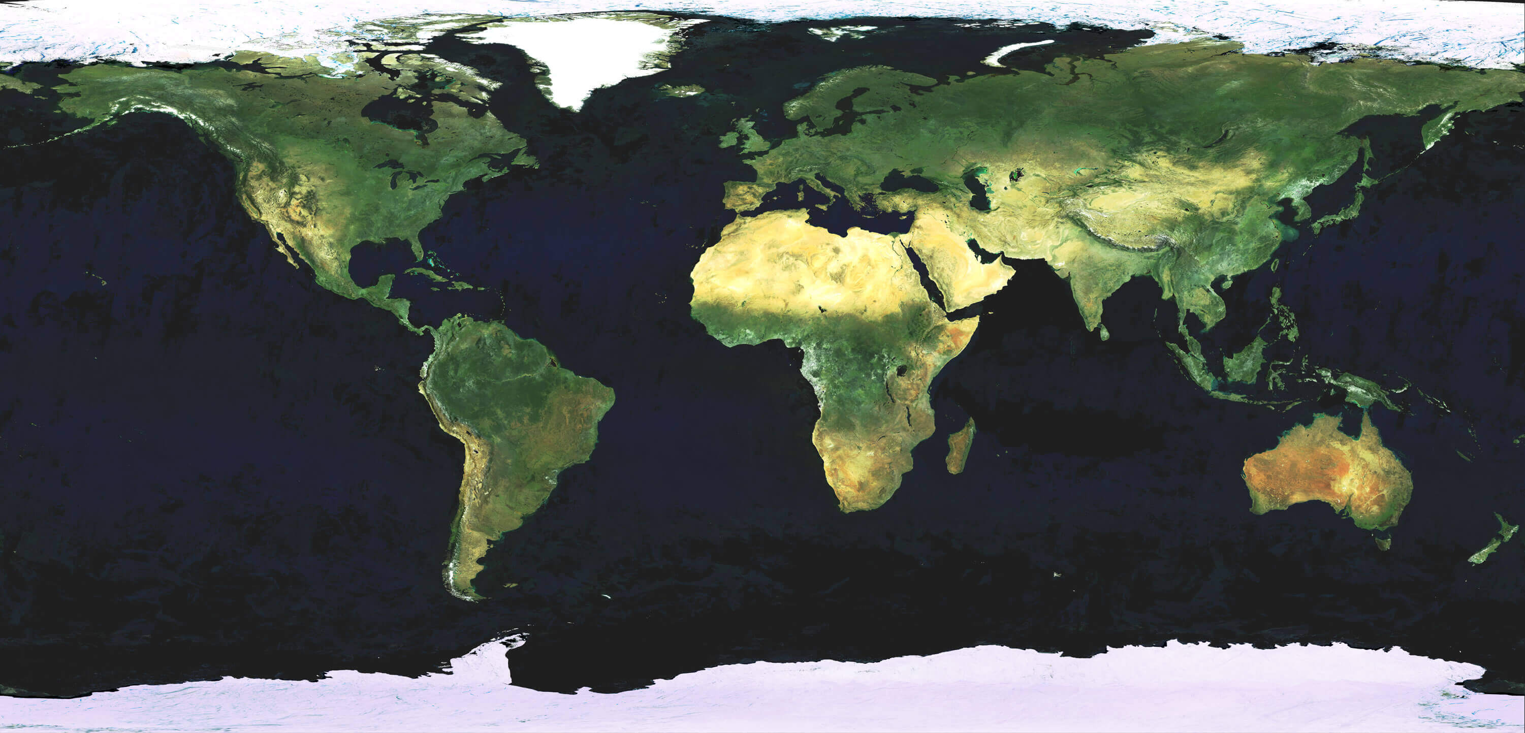 Whole World Satellite Map