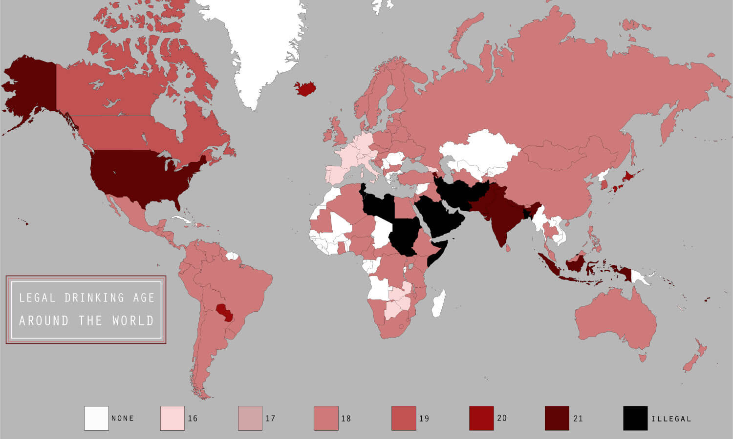 World Alcohol Age Map