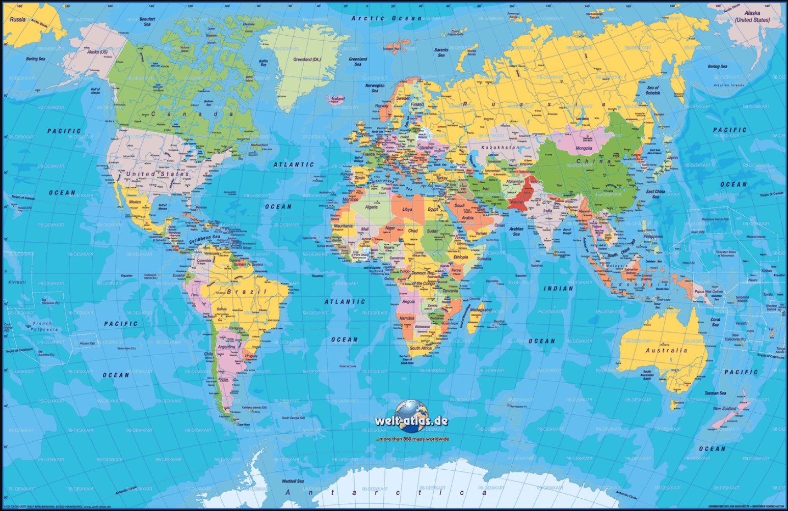 World Map With Countries