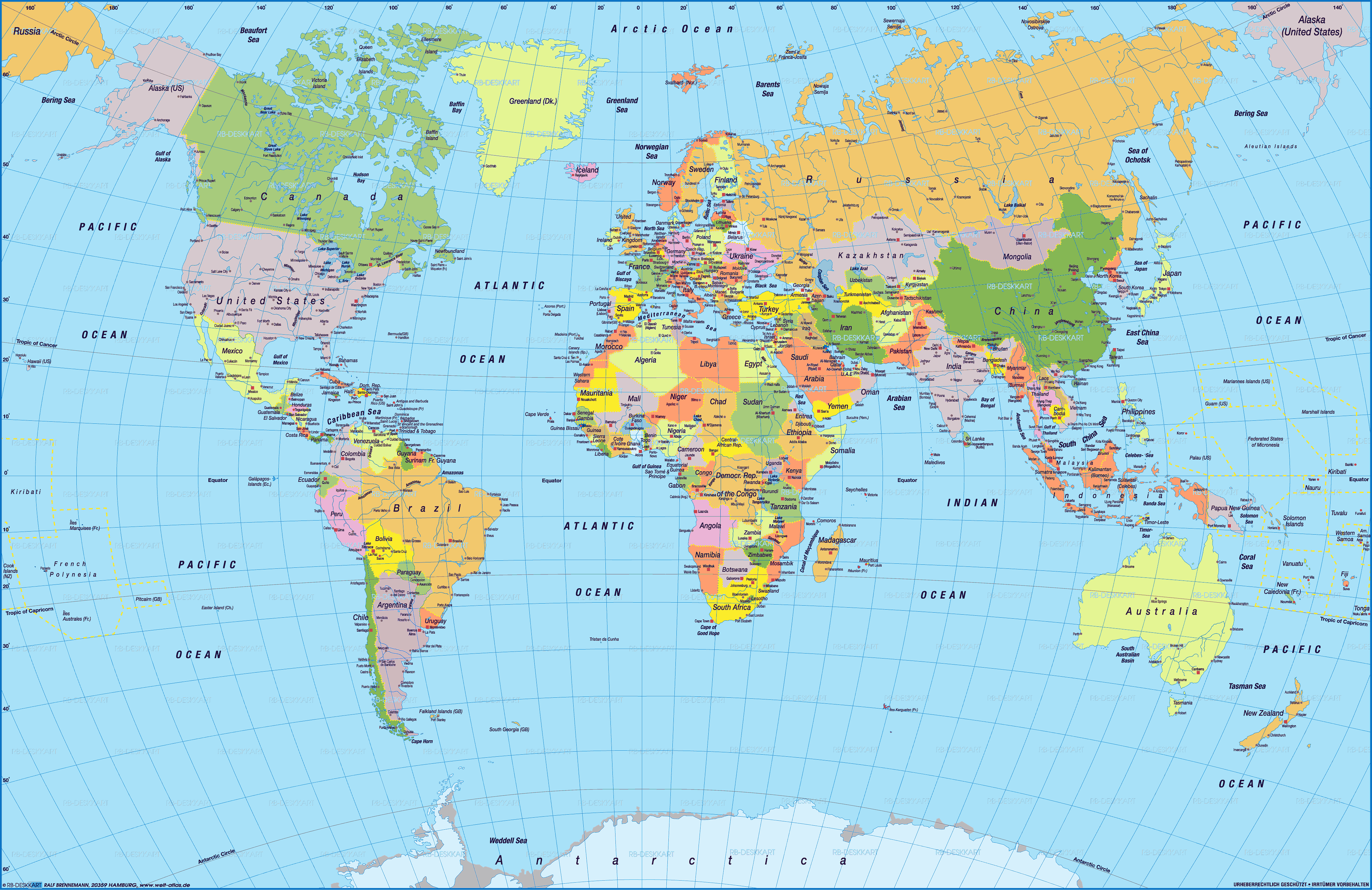 Detailed World Map