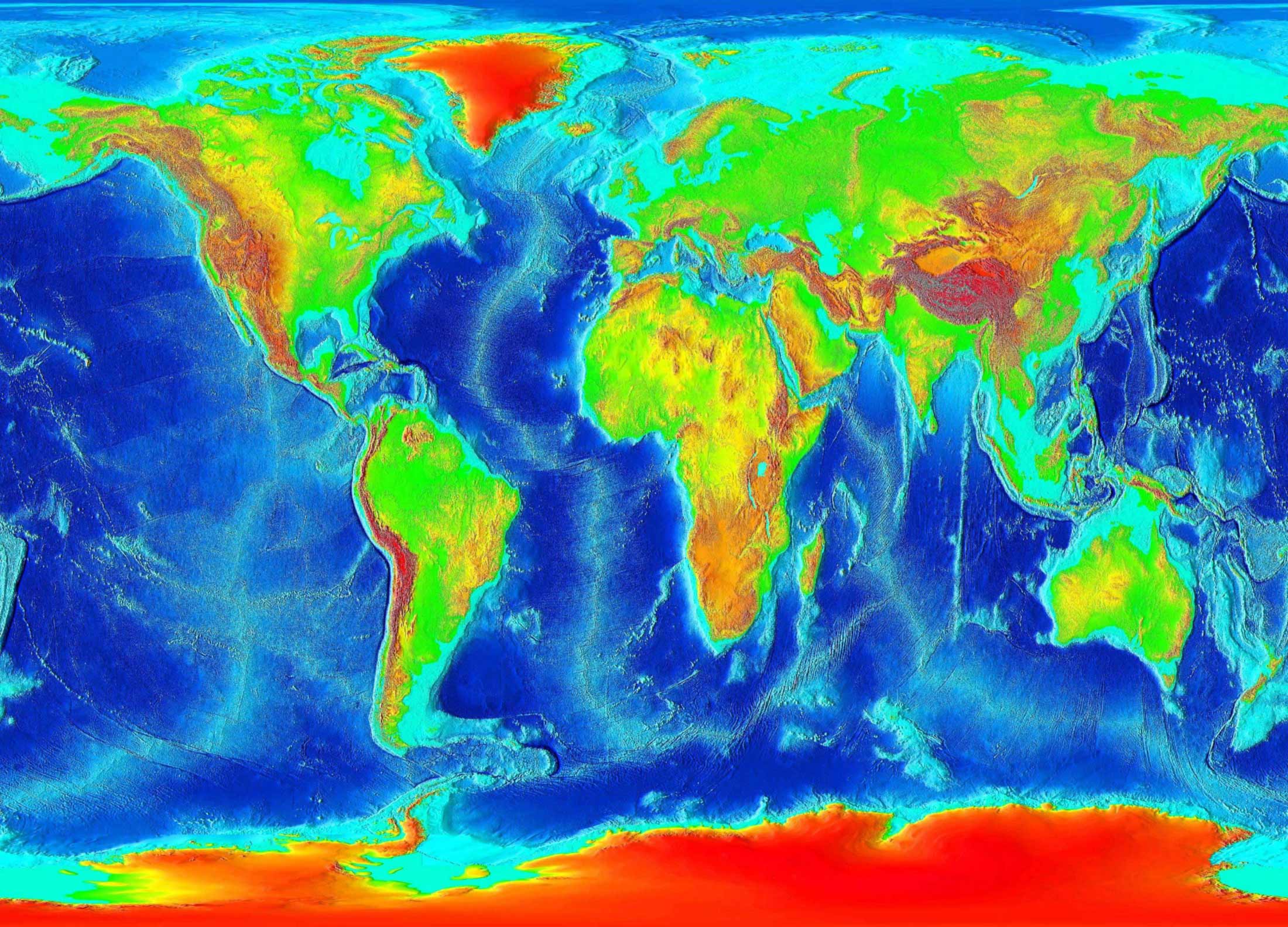 Topographical Elevation Map