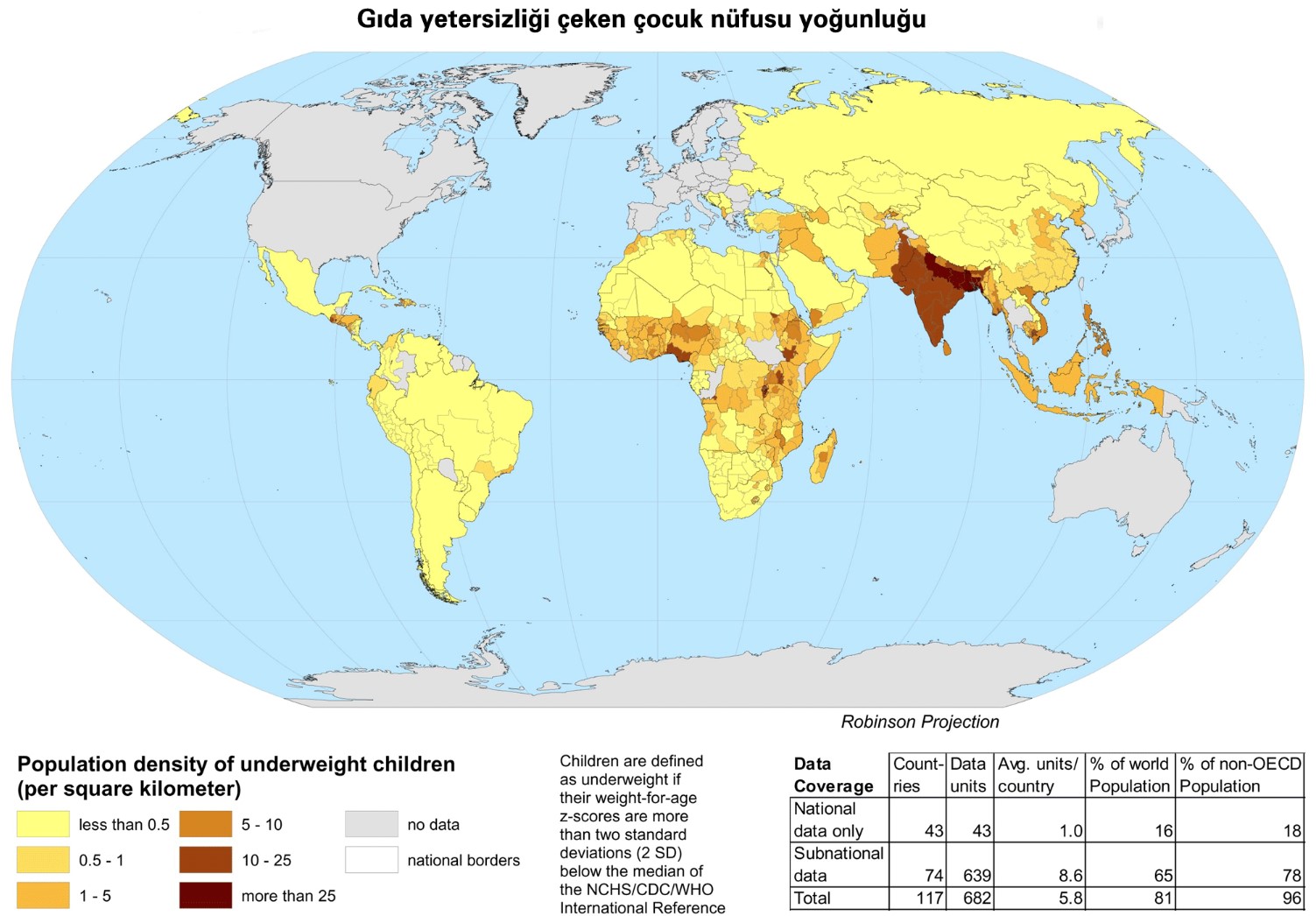 World Food Shortage Map