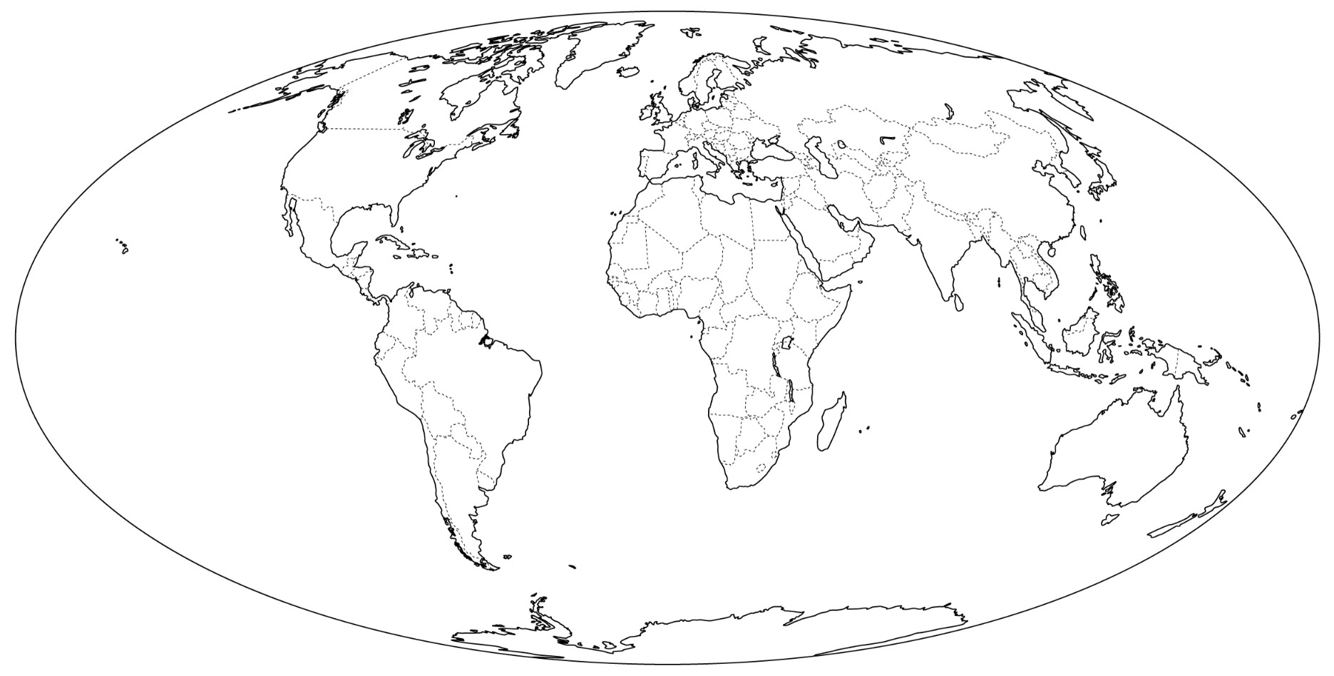 World Map Drawing