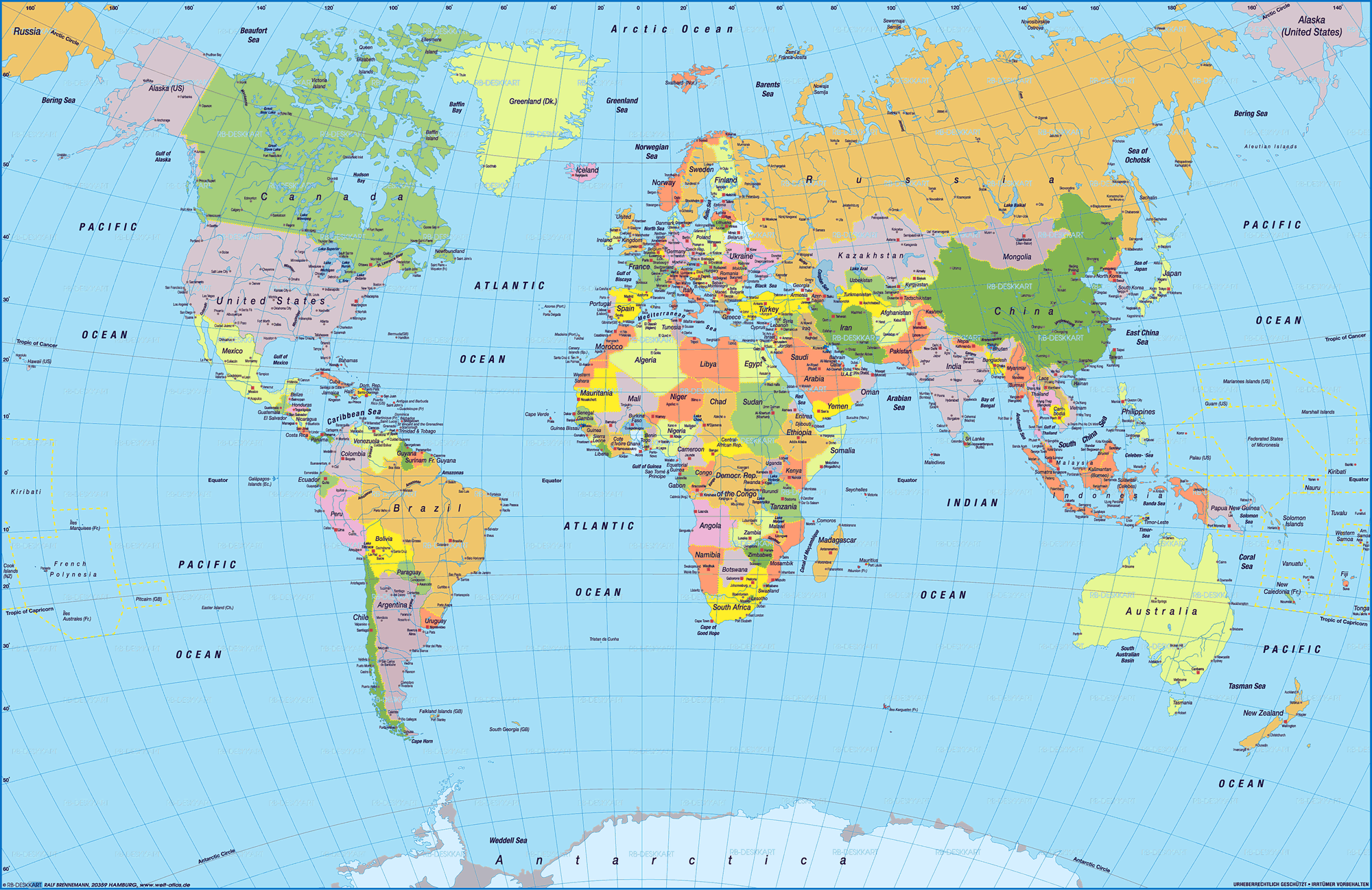 World Nations Map