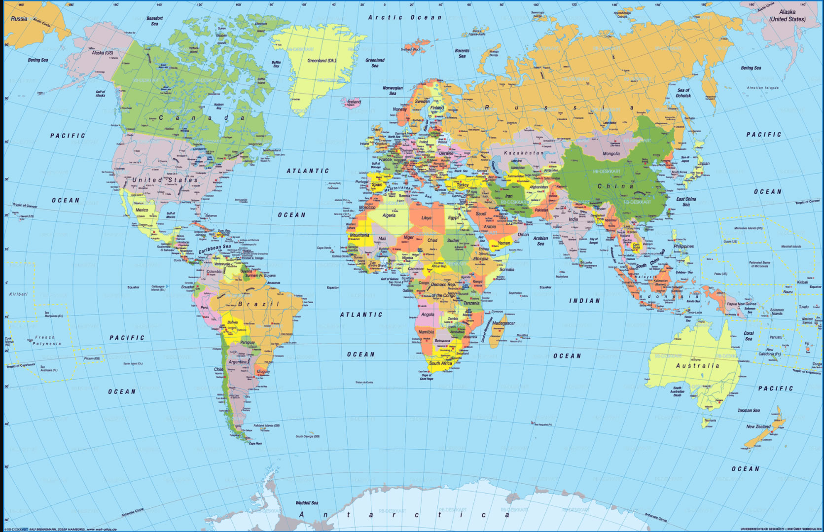 World Nations Map