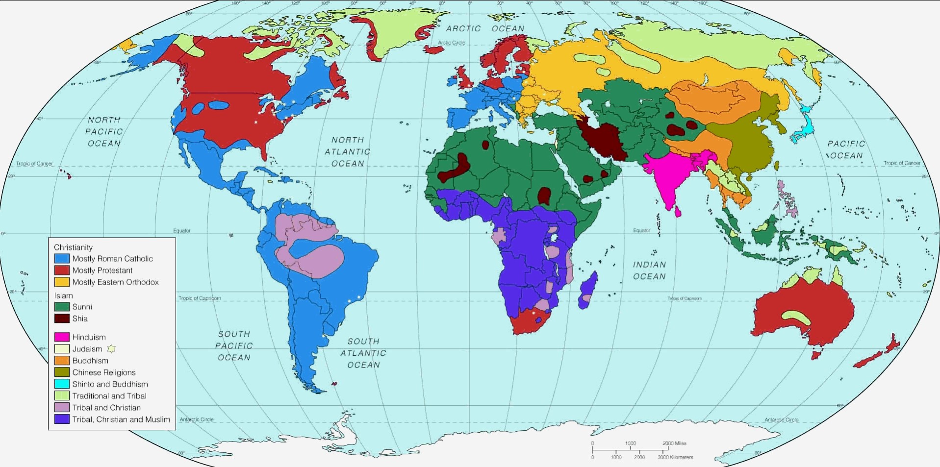 World Religions Map
