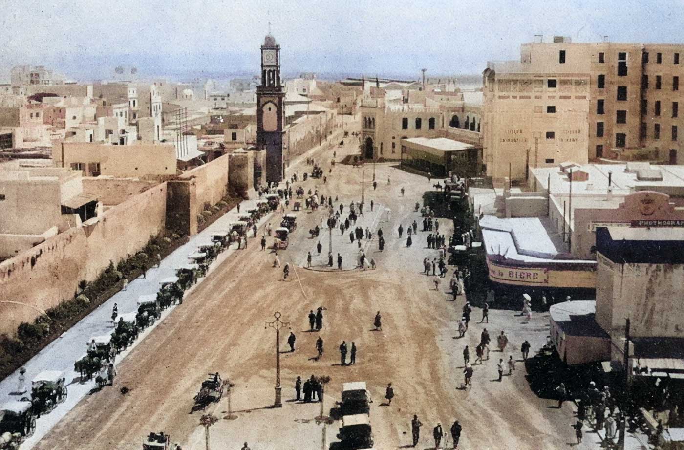Casablanca City Old Photo - United Nations Square (1900s)