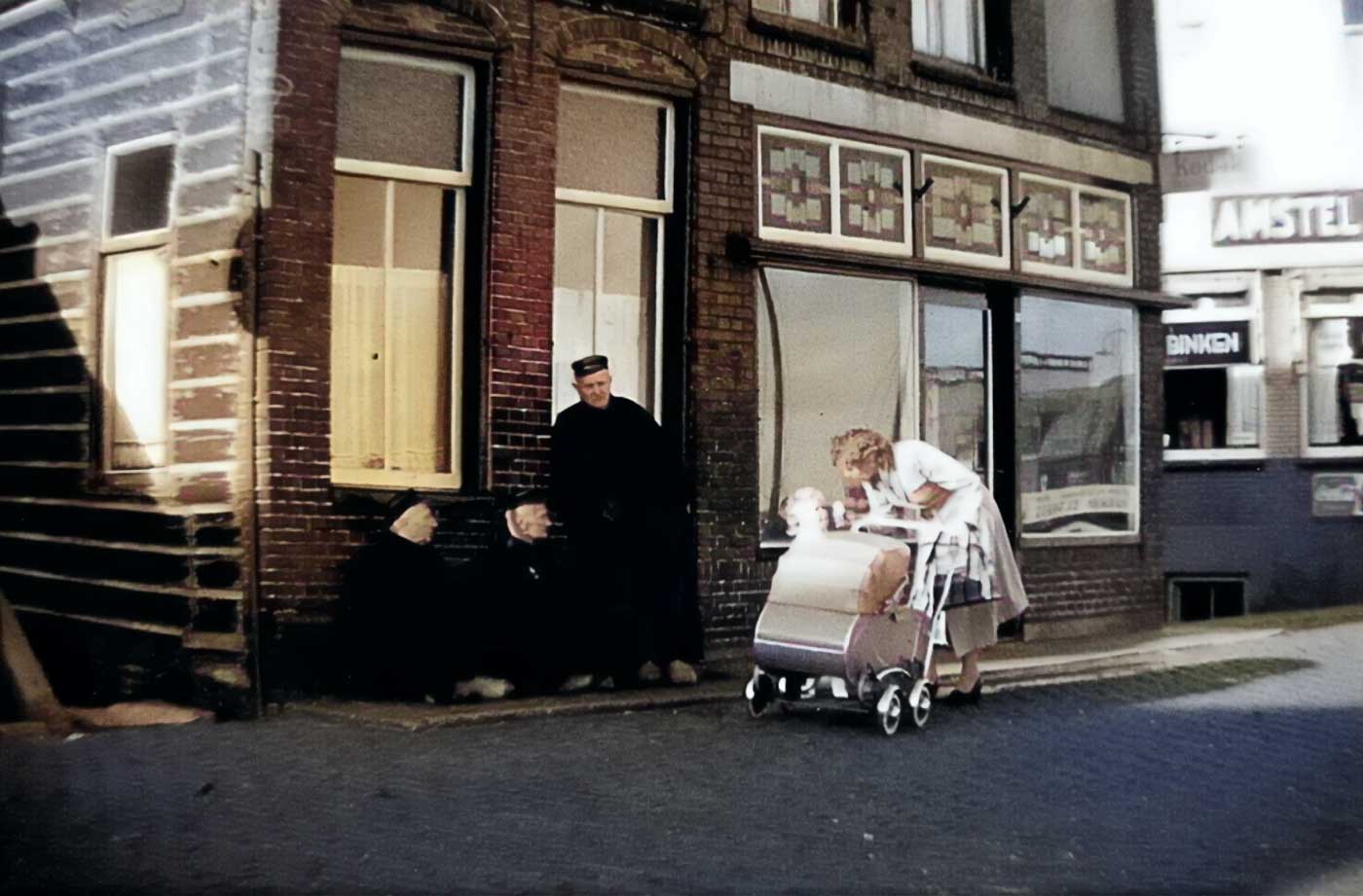 Almere-Netherlands Store and Some People 1950s