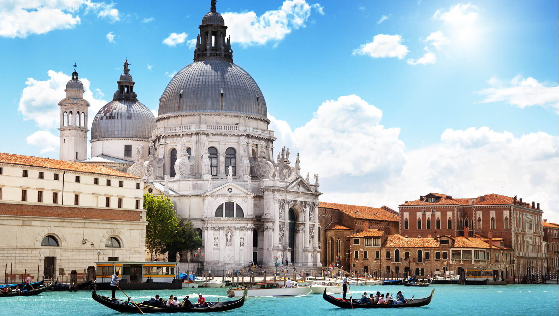 Gondola Punta and Basilica Salute, Venice