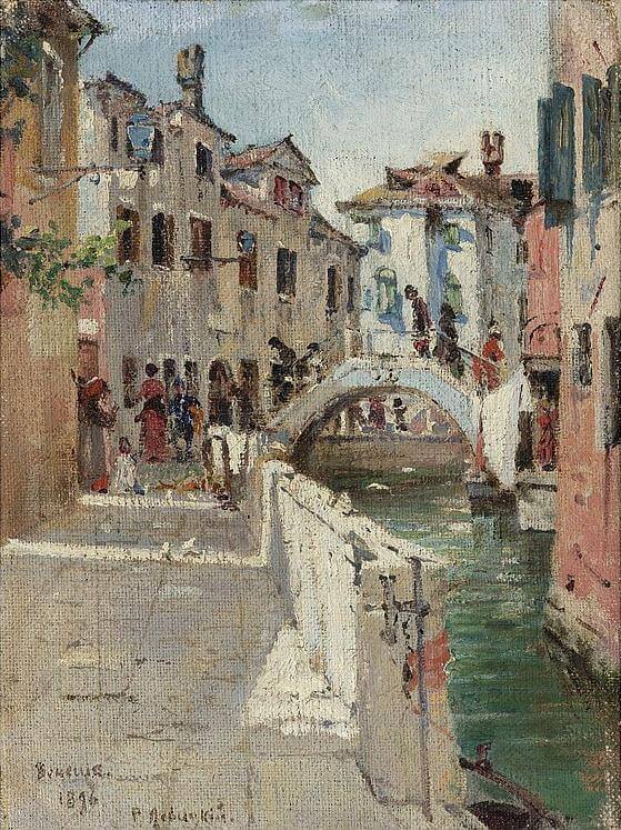 Morning Impression along a Canal in Venice, 1896