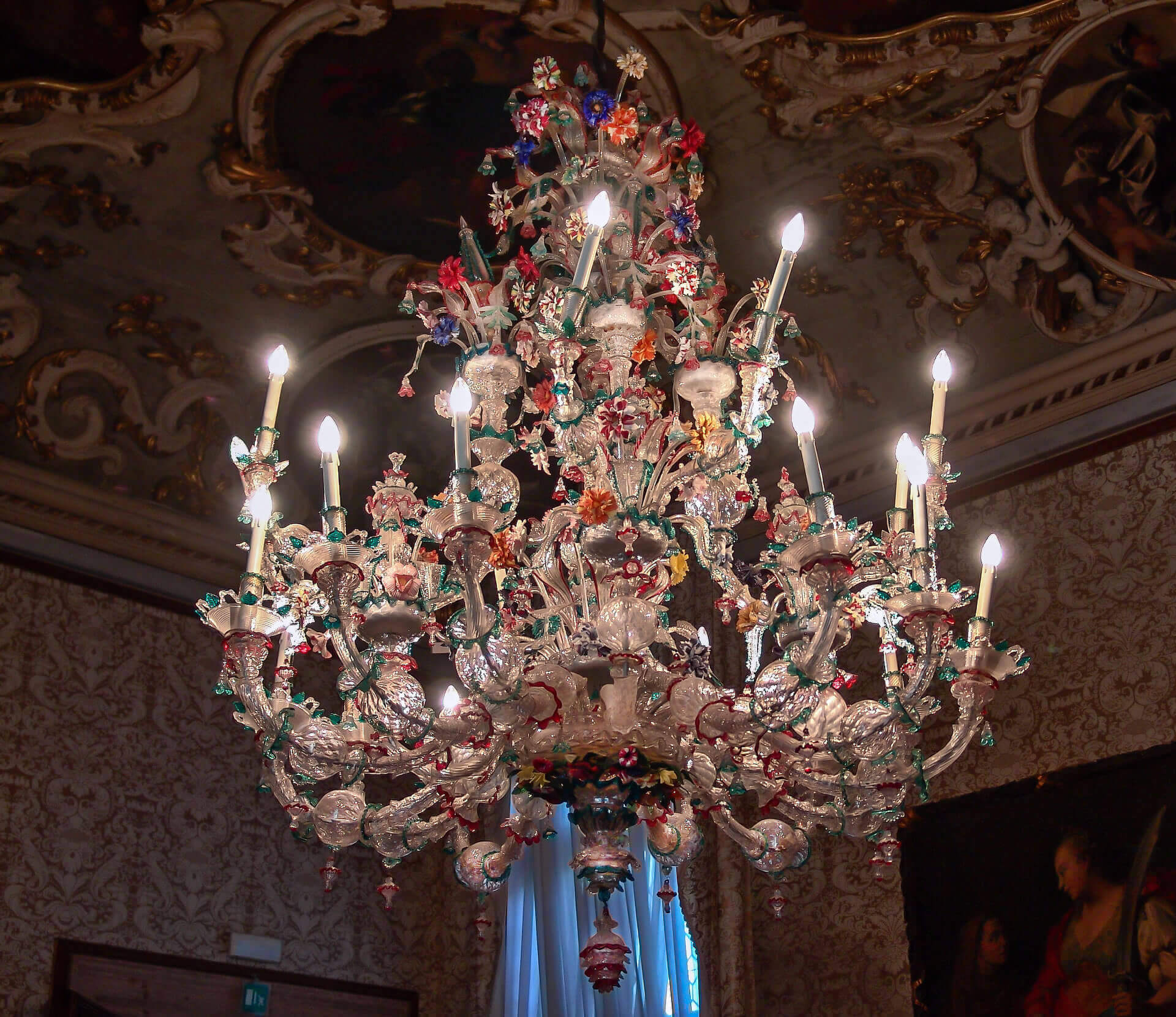 Murano glass chandelier Ca' Rezzonico