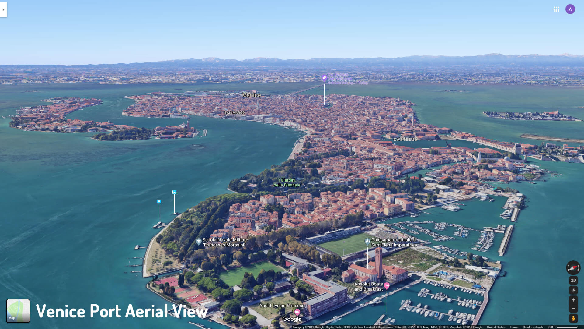 Venice Port Aerial View