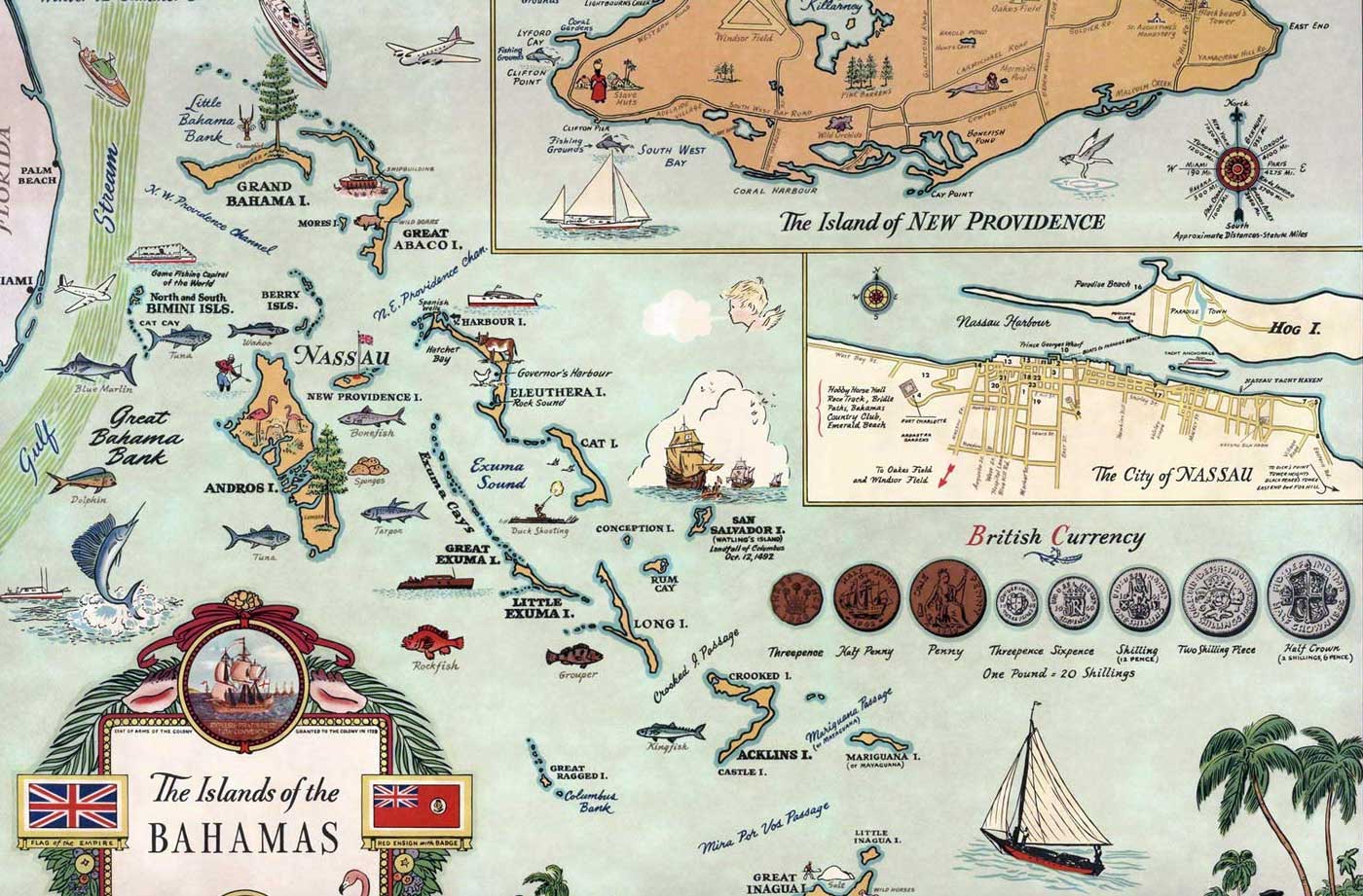 Bahamas Historical Map